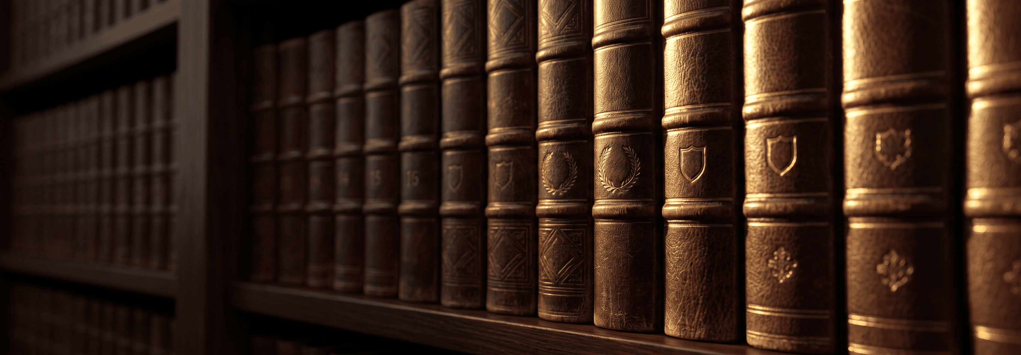 Law library bookshelf