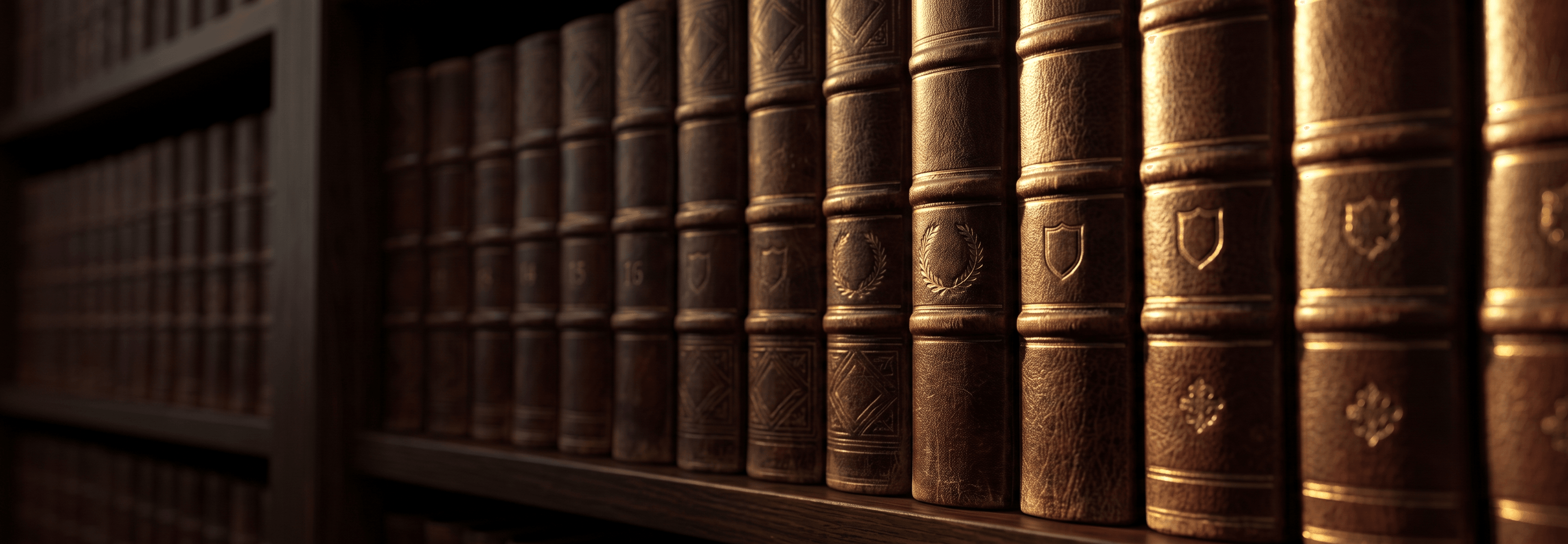 Law library shelves